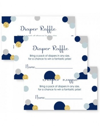 Abstract Shower Diaper Raffle Design