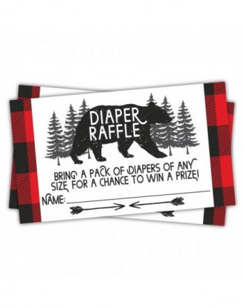 Lumberjack Diaper Raffle Tickets Count