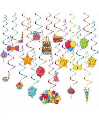 TOYMYTOY Hanging Decorations Streamers Birthday