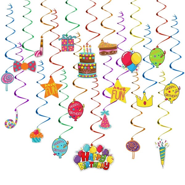 TOYMYTOY Hanging Decorations Streamers Birthday