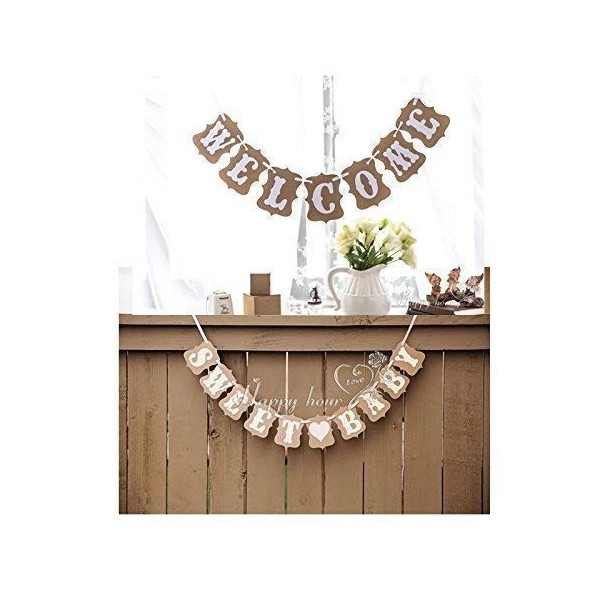Welcome Rustic Vintage Baby Decorations