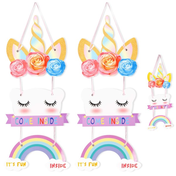 VONDERSO Unicorn Supplies Birthday Decoration