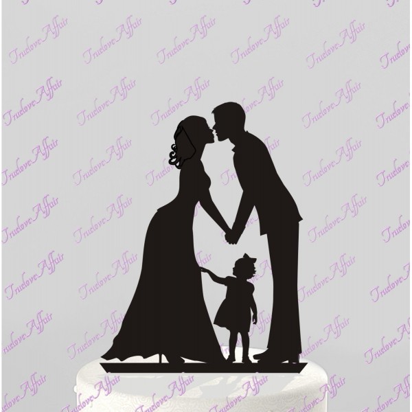 Wedding Topper Silhouette Groom little