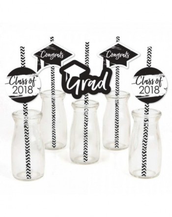 Black White Grad Graduation Decorative