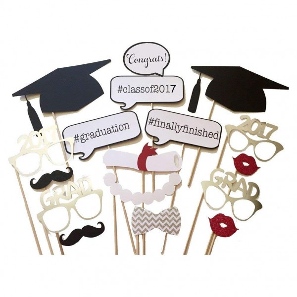 Tinksky Graduation Phtoto Decorations Mustache