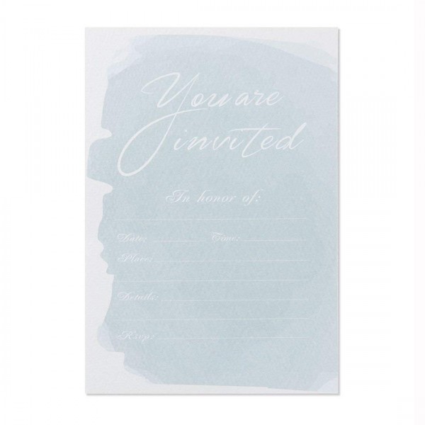 Invitations Envelopes Watercolor Invitation Reception