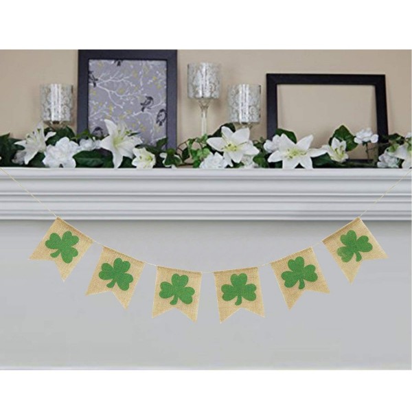 Shamrock Garland Patricks Decorations Celebration