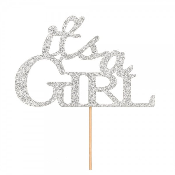 Glitter Silver Topper Birthday Decoration Glitter Silver Topper Birthday Decoration