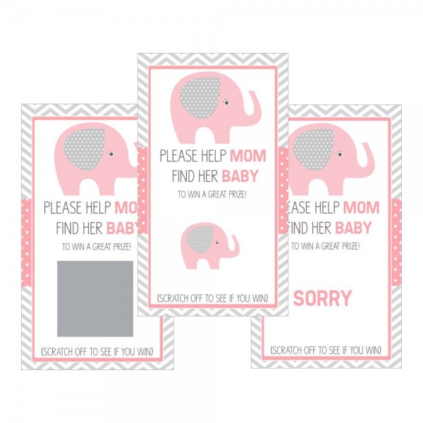 Scratch Cards Shower Games Elephants