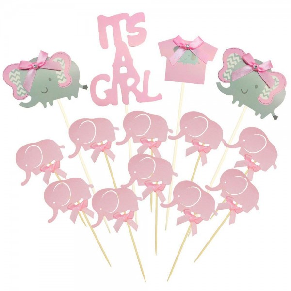 BTSD home Elephant Birthday Decorations Supplies