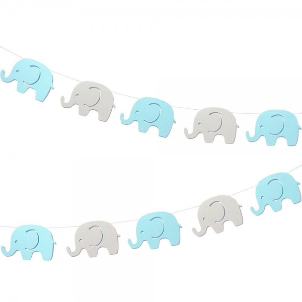 Elephant Garland Decorations Supplies Birthday