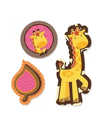 Giraffe Girl Shaped Birthday Cut Outs