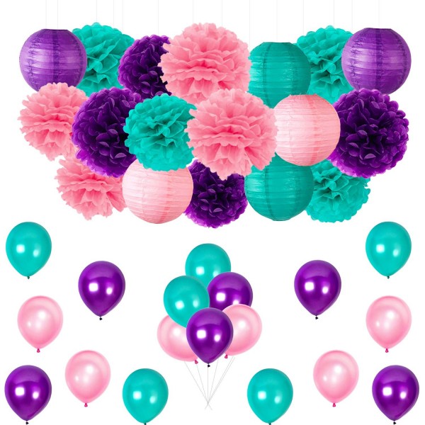 Birthday Supplies Lanterns Balloons Decorations
