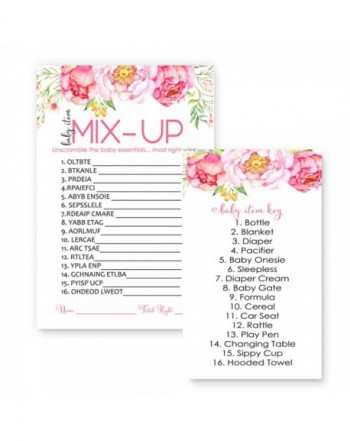 Floral Baby Shower Word Scramble