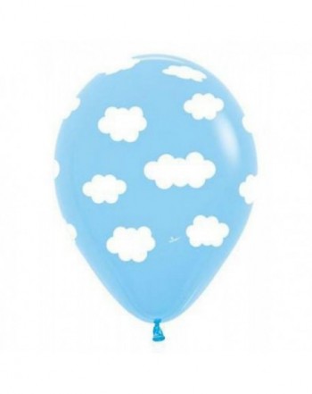 White Cloud BALLOONS Printed Shower