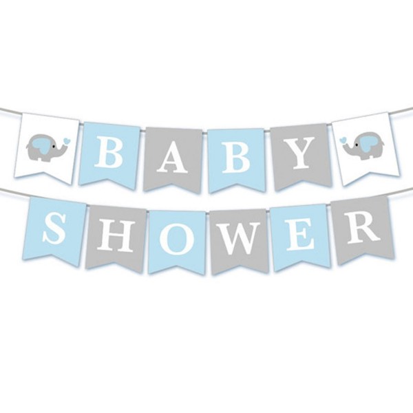 Elephant Shower Banner Supplies Decoration