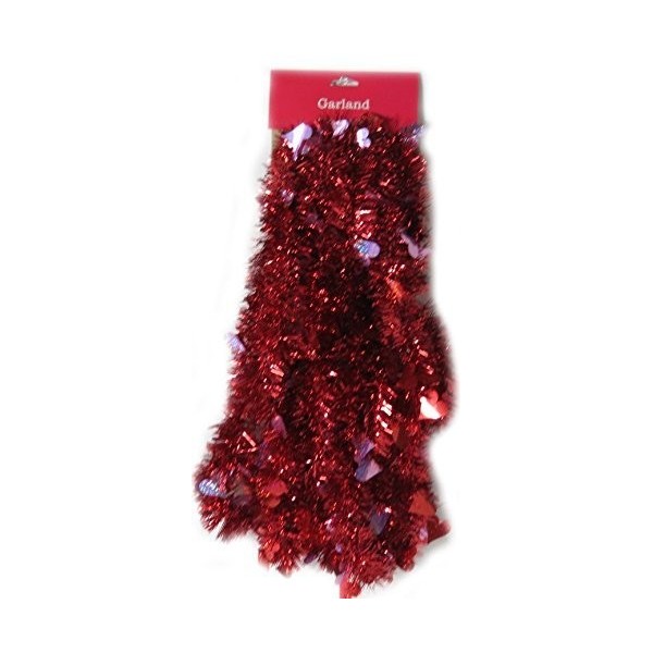 Red Valentine Tinsel Garland Feet