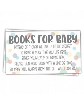 Sweet Books Shower Request Cards