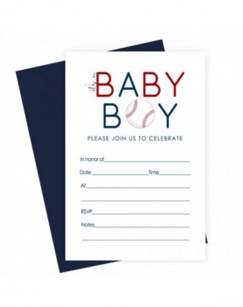 Baseball Baby Shower Invitations Envelopes