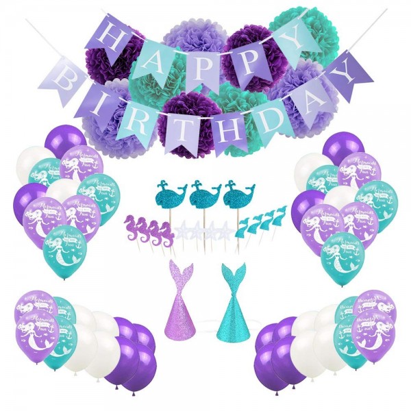 Mermaid Supplies Decorations Birthday Bachelorette