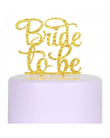 Gold Bride Acrylic Cake Topper