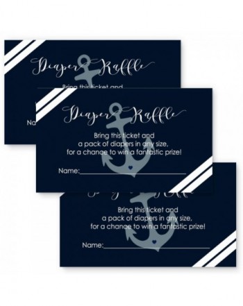 Nautical Shower Diaper Raffle Invitation