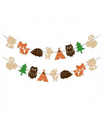 Woodland Creatures Banner Friends Garland