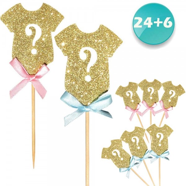 24 pack Glitter Cupcake Decoration Supplies 24 pack Glitter Cupcake Decoration Supplies