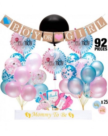 Gender Reveal Supplies Pieces Decorations