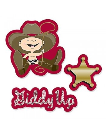 Little Cowboy Western Birthday Cut Outs