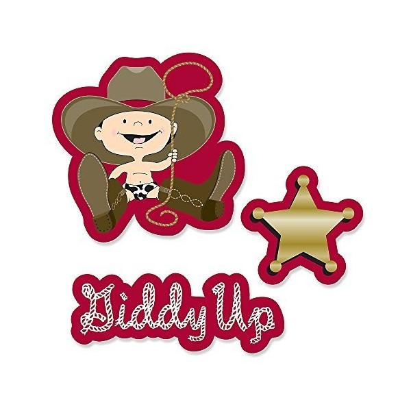 Little Cowboy Western Birthday Cut Outs