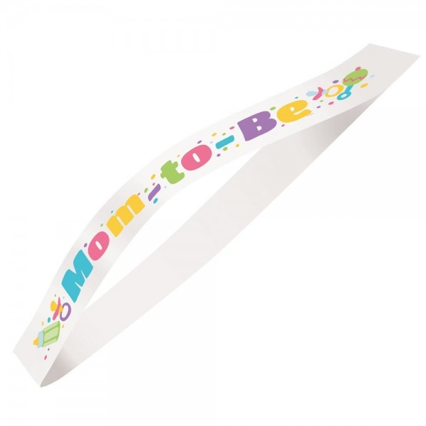 Satin Mom Baby Shower Sash