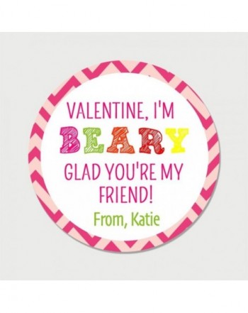 Personalized Round Valentines Day Stickers