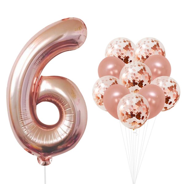 KatchOn Rose Gold Number Balloon