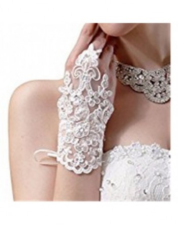 Gloves Hemlock Wedding Fingerless Rhinestone