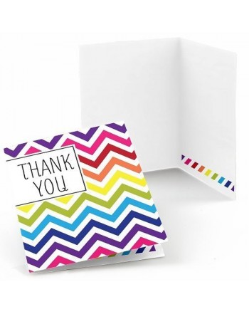 Big Dot Happiness Chevron Rainbow