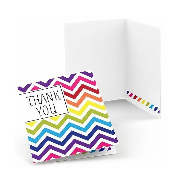 Big Dot Happiness Chevron Rainbow