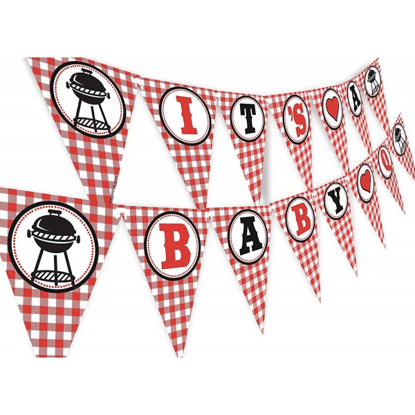 Baby Q Shower Banner Pennant Decoration