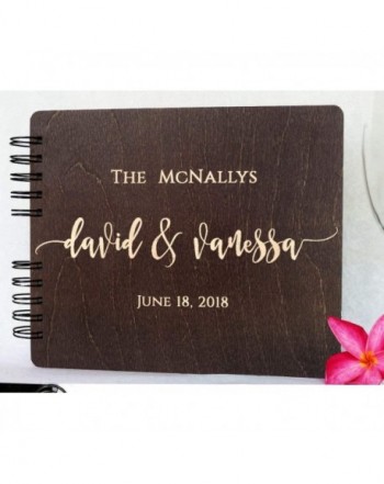 Wood Wedding Guest Book 8 5