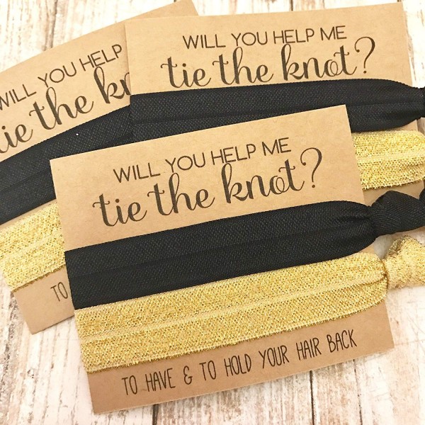 Bridesmaid Proposal Hair Favors Solid