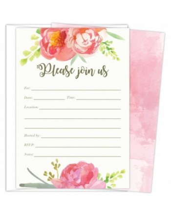 Invitations Envelopes Birthdays Graduations Bachelorette