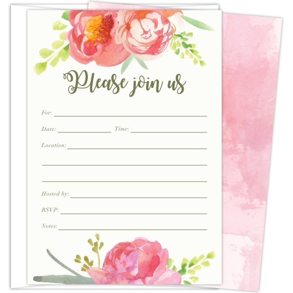 Invitations Envelopes Birthdays Graduations Bachelorette