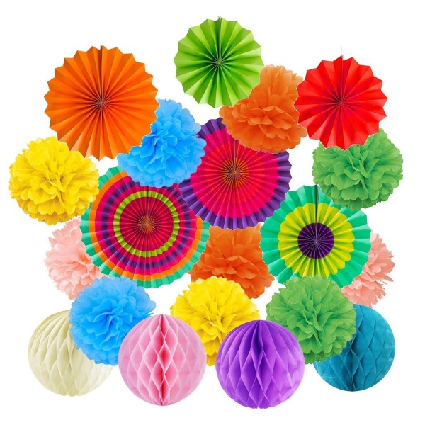 Farleydi Decorations Supplies Honeycomb Multi Color