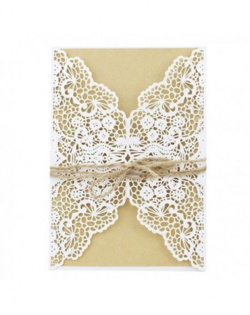 Shinejoy Elegant Invitations Birthday Floral White