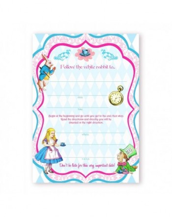 Alice Wonderland Classic Invitations Envelopes