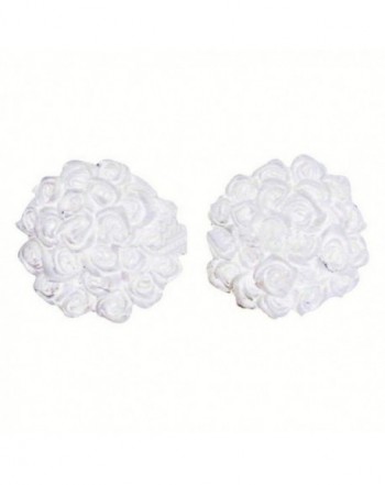 Womens White Bouquet Pasties Round