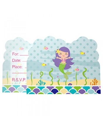 Mermaid Party Invitations Birthdays Showers