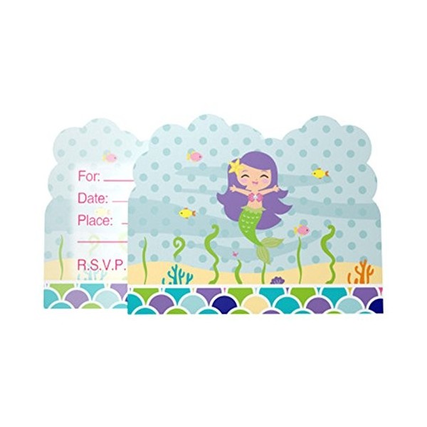 Mermaid Party Invitations Birthdays Showers