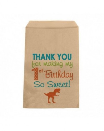 Dinosaur Birthday Candy Bags Thank