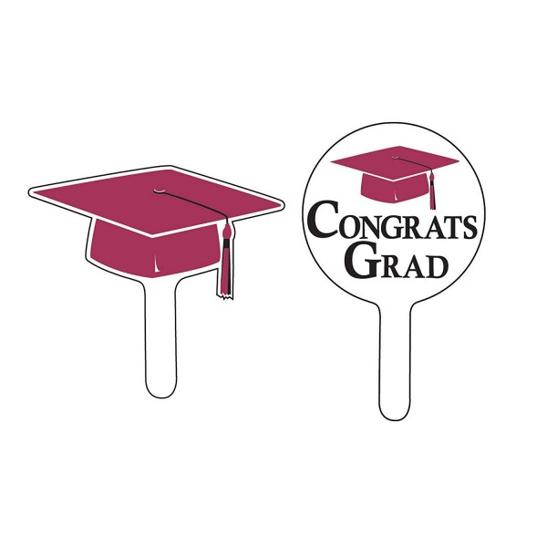 Creative Converting Graduation Congrats Burgundy